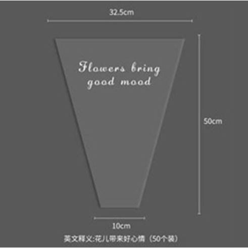 10pcs Flower Wrapping Bags Flower Bouquet Packaging Bags Floral Arrangement Bag(1108L) - Image 8