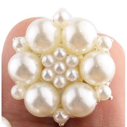 22mm~ 25mm Rhinestone Jewelry Buckle Rhinestone Pearl Hair Accessories, Jewelry Headwear Material DIY - Image 7