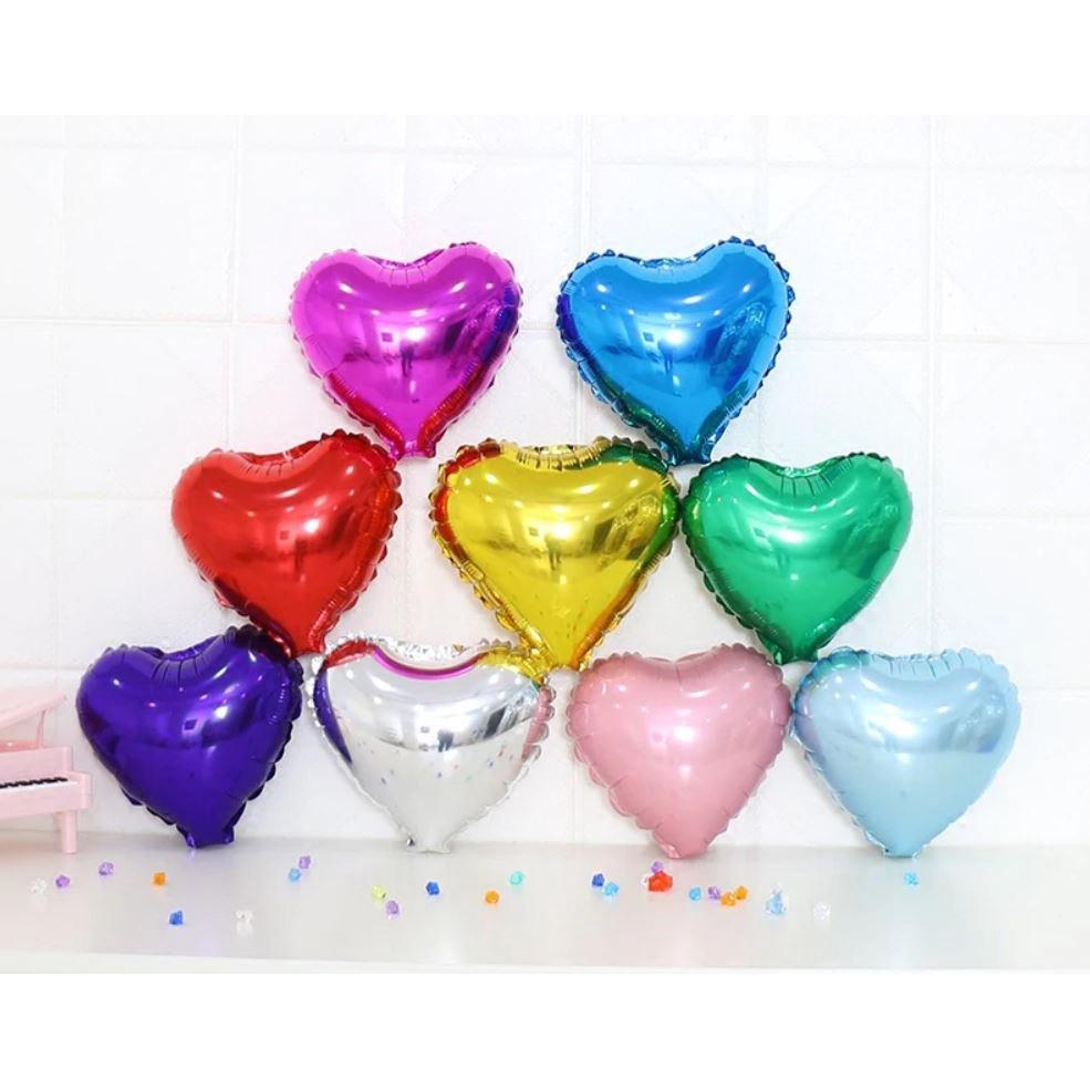 5pcs/pack 10inch Heart Aluminum Foil Helium Balloons Birthday Wedding Decoration Festival Party Decoration(250L)