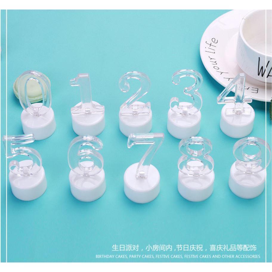 Candle Birthday LED Candle 0-9 Number Light Decorative Letters Automatic Change Lamp Flamless Holiday Birthday(486L) - Image 8