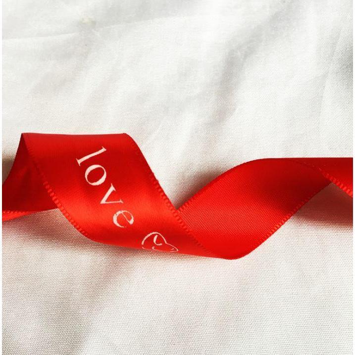 25mm Print Forever Love Silk Ribbons Wedding Car Festival Bridal Accessories Diy Gifts Box Christmas Decor (1248L) - Image 20