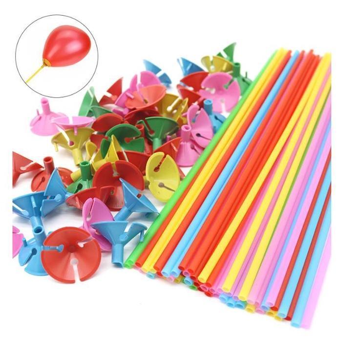 1pc Foil Balloon Accessories Balloon Holder Sticks with Cups Party Supplies Decoration+1pc 10inch 1.2g Pearl Ball(1584L) - Image 6