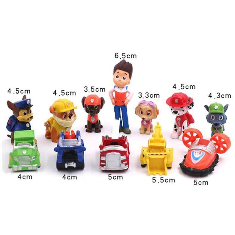12pcs Paw Patrol Birthday Cake Decoration Puppy Patrol PVC Action Figures Patrulha Canina Kids Toys (975L)_ - Image 5