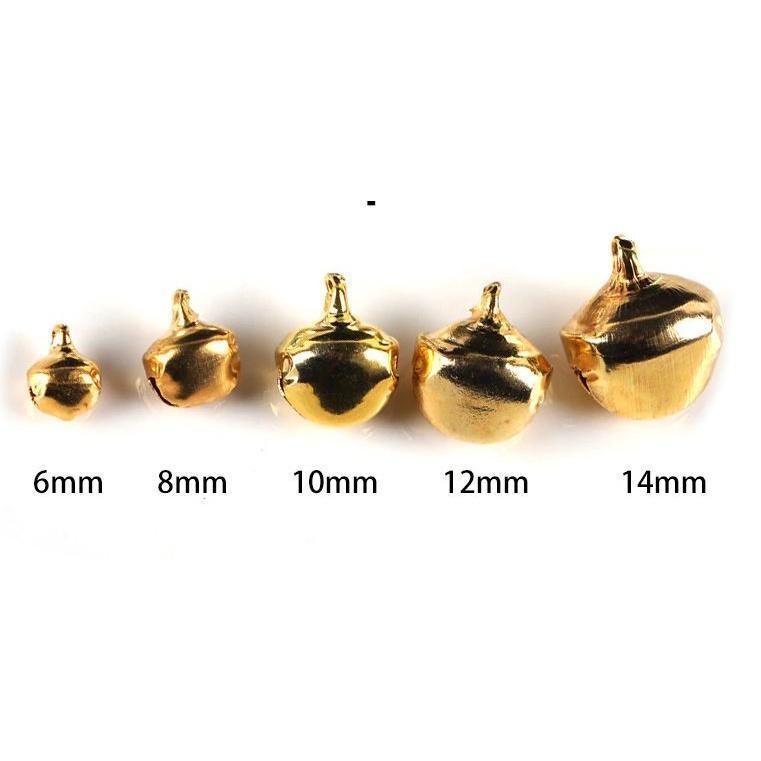20PC 12mm Jingle Bells Pendants Silver Gold Color Hanging Christmas Tree Ornaments Christmas Decor DIY Craft(1500L) - Image 3