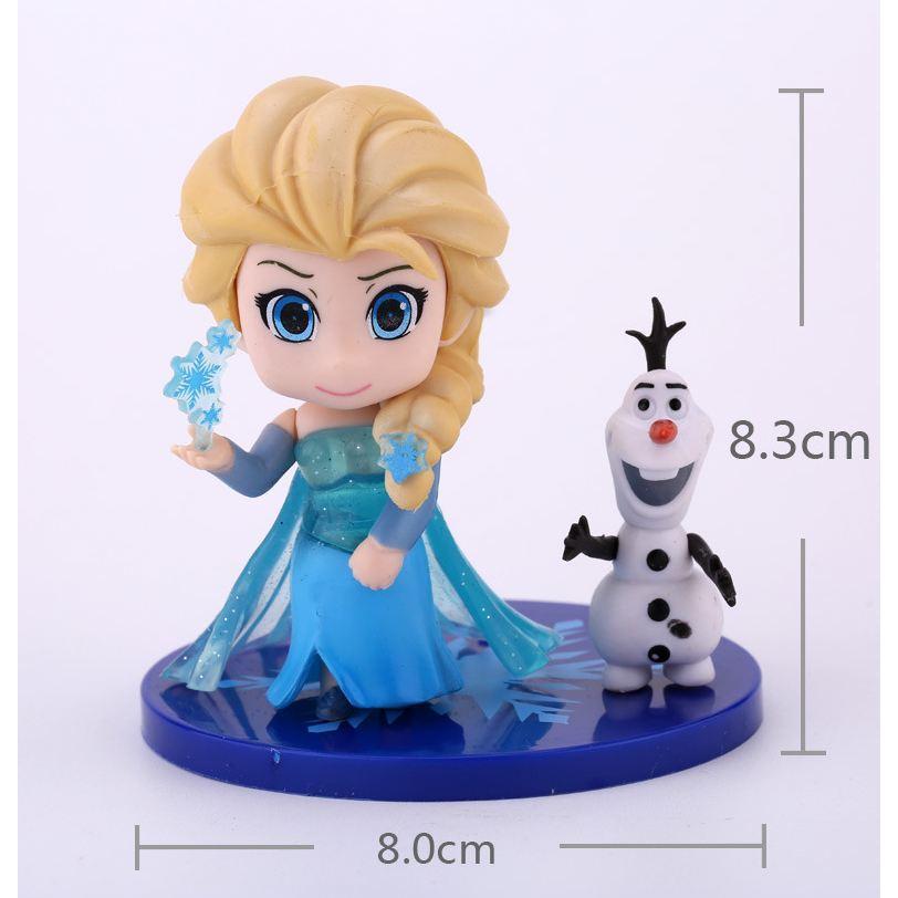 Disney Frozen Kids Birthday Princesses Toys Cake Topper Elsa Princess Olaf PVC Action Figure Doll (949L) - Image 8