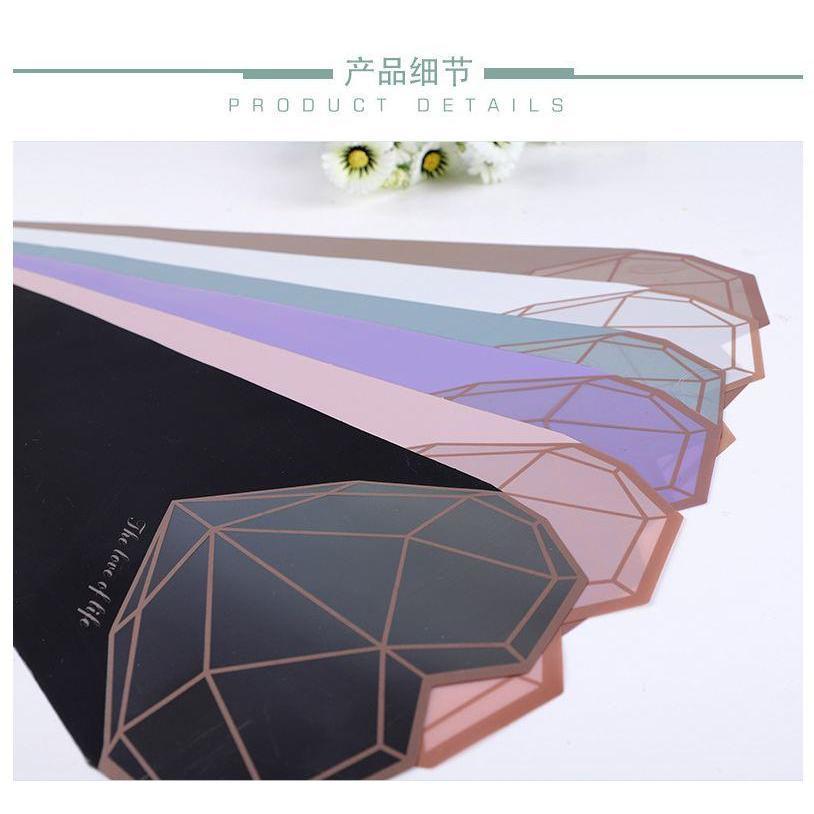10pcs Diamond Single flower wrapping Bag Flower bouquet gift wrapping paper Festival flower shop(559L) - Image 7