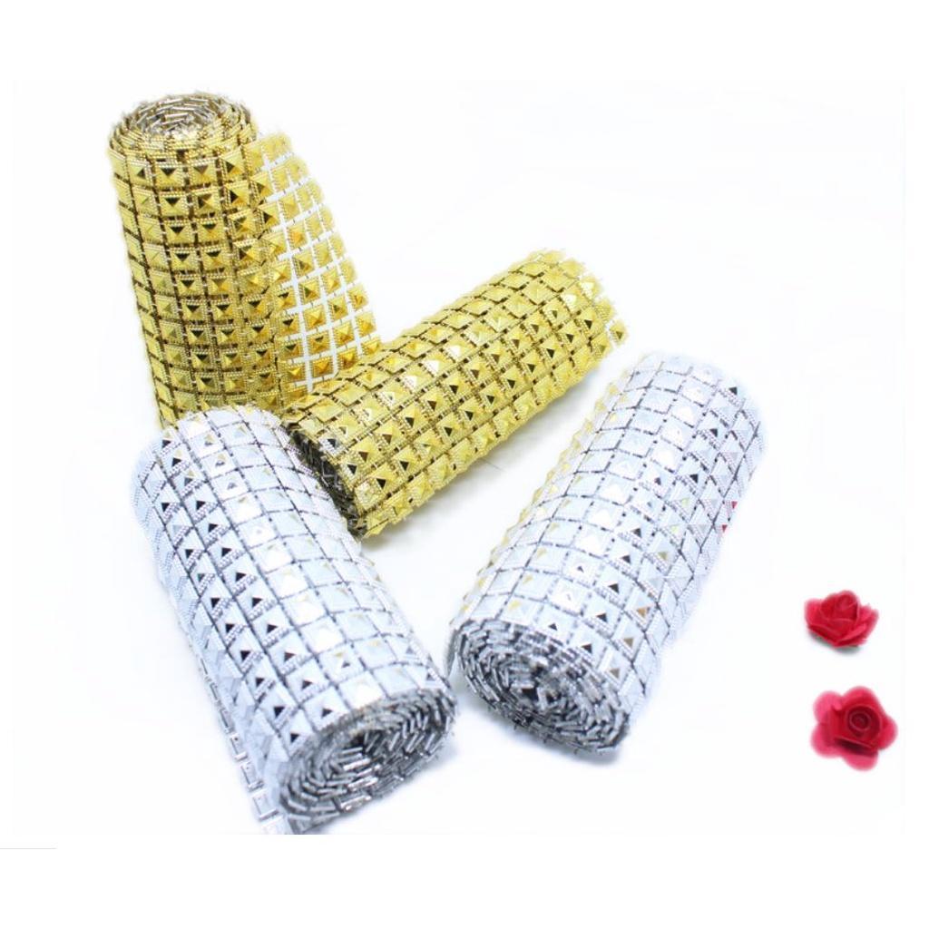 1yard 12rows plastic trim charms banding for sewing accessories, pyramid cheap custom Ribbon(1196L) - Image 3