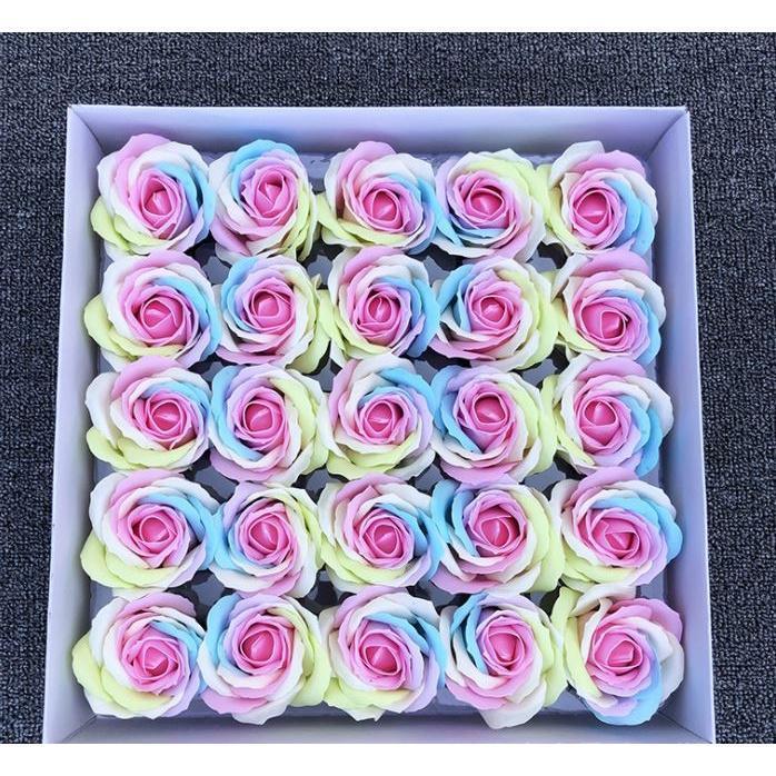 1Pc 5 layer 6cm Colorful Soap Rose Decorative Flowers Soap Flower Petal Wedding Favors Valentine's Day Gift(584L) - Image 15