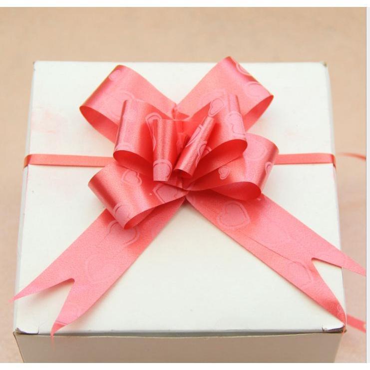 10pcs/lot 3cm Ribbon (Heart) Christmas Gift Wrap Pull Bows Gift Ribbons Happy New Year Birthday Wedding Car Decor(467L) - Image 17
