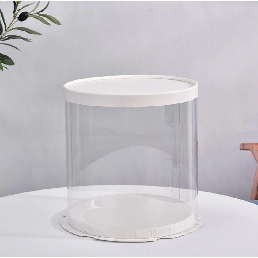 6/8/10 inch Transparent Empty White Paper/PVC Round Gift Box for Cake Box Teddy Bear Rose Bear Flower Rabbit Gift(897L) - Image 20