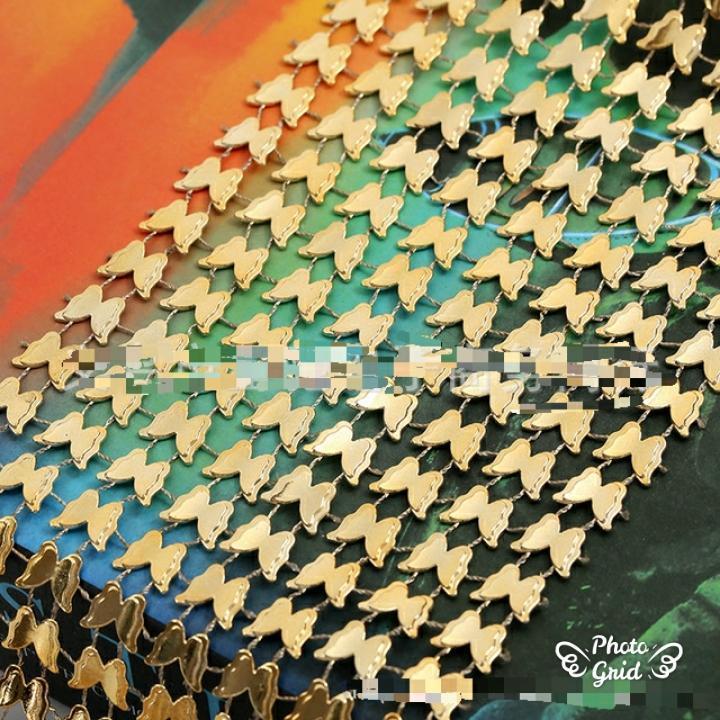 1yard 8 rows Butterfly Rhinestone Mesh Ribbon Gold Silver Diamante Wedding Table Runners Sparkle Wrap(926L)