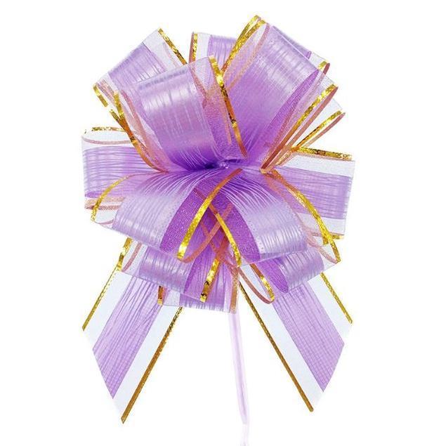 1pc Large Golden Pull Bow Tulle Ribbon Bows Wedding Party Cars Birthday Christmas Presents Gift Decoration(1872L) - Image 11