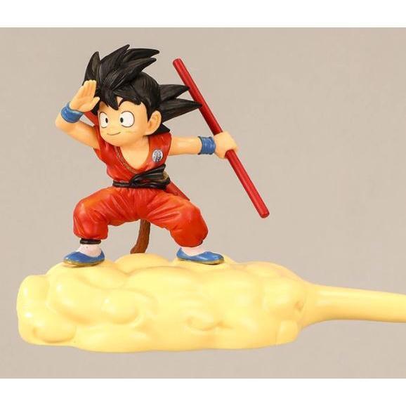2 Dragon Ball Figures Childhood Monkey King Steps on Somersault Cloud Flying Doll Toy Decor 七龙珠蓝红衣孙悟空筋斗云蛋糕装饰(1694L) - Image 6