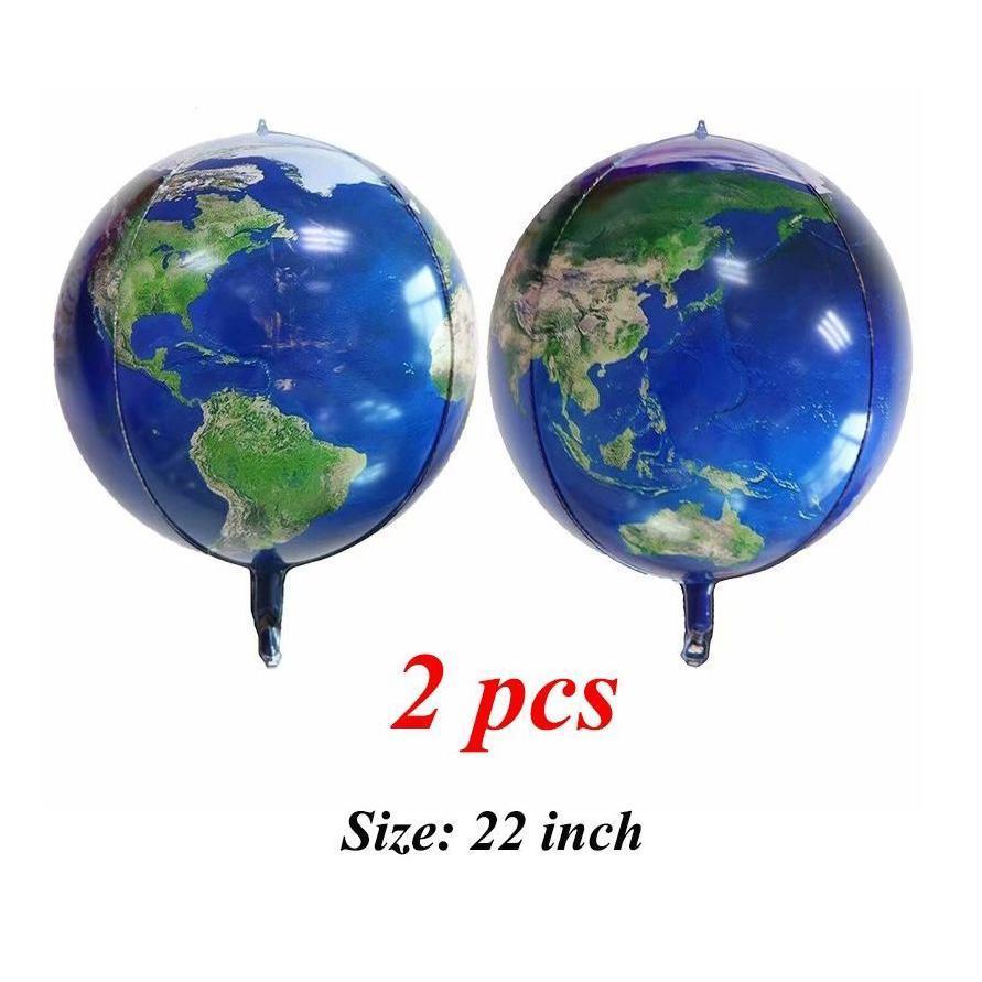 22inch Helium balloon 4D Earth Kids Birthday party balloons Outer space hero theme (430L) - Image 2