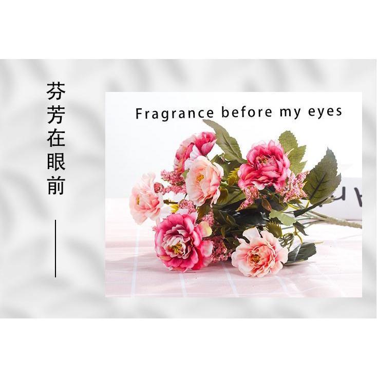 DIY Artificial Flowers Western Roses European Peony Flowers Home Party Decorative Festival Flowers (497L) - Image 10