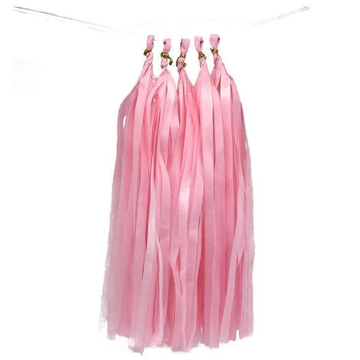 5pcs/bag 14inch Tissue Paper/Foil Tassel DIY Set Garland Ribbon Balloons Baby Shower Birthdays Party Wedding Decor(528L) - Image 13