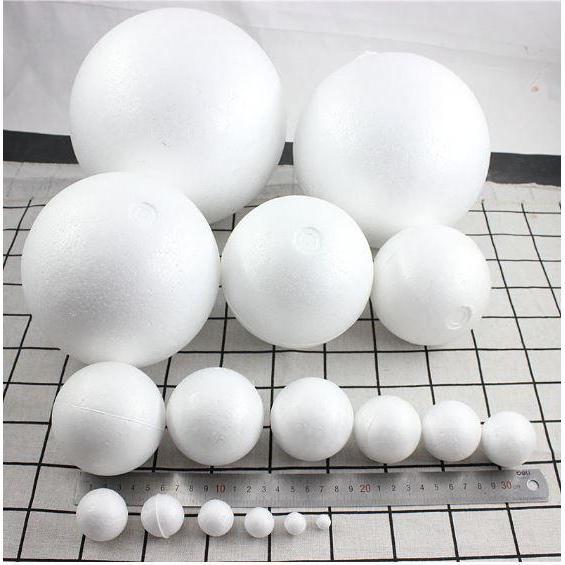 DIY Round Styrofoam Balls Christmas Ball White Modelling Polystyrene Foam Craft Balls + European Style Creative(842L)