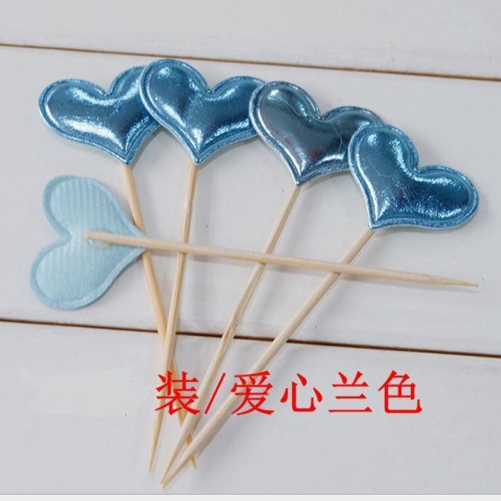 5pcs Star Heart Cake Toppers Adorable Cake Picks PU Cupcake Decor Party Supplies(1462L) - Image 5