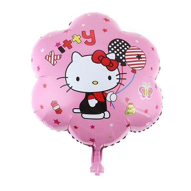 50*50cm Hello kitty balloon flower shape foil hello kitty printed baloon,cartoon KT cat helium balloons(237L) - Image 2