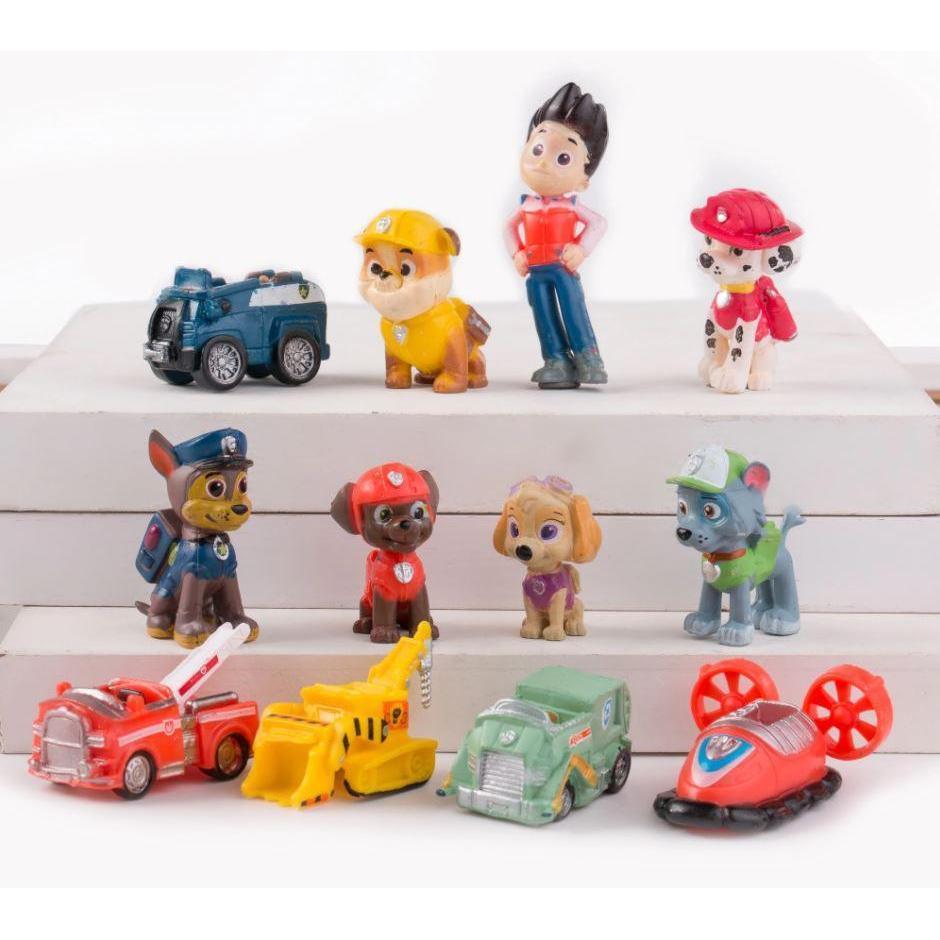 12pcs Paw Patrol Birthday Cake Decoration Puppy Patrol PVC Action Figures Patrulha Canina Kids Toys (975L)_ - Image 3