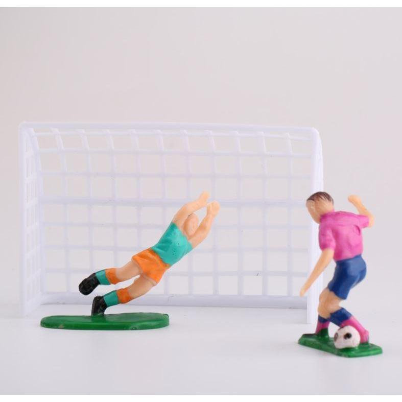 9pcs/set Football Game Kids Toy Baking Celebration Cute With Goal Gate Pastry Art Birthday Cake Topper (934L) - Image 2