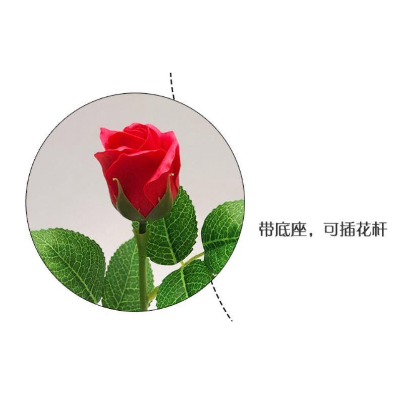 50pcs box New and High Quality 4.5cm Rose Soap Flower Romantic Wedding Party Gift Handmade Flower (671L) - Image 5