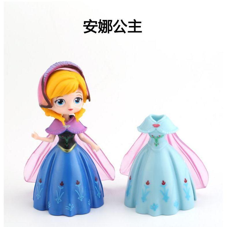 1set Disney Princess toys dolls frozen Elsa Anna Snow White Bella Magic clip Dress clothes change Figures Dolls (875L) - Image 6