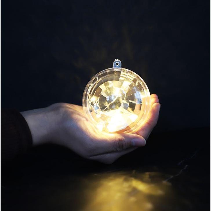 8cm Transparent Diamond Hanging Ball Xmas Tree Sphere Wedding Marriage Party Decor Gift Candy Storage Boxes (882L) - Image 2