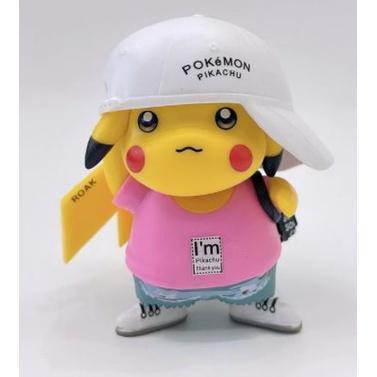 TOMY TAKARA Pokemon PVC Pikachu figures model toy collection gifts car home desktop cake decoration 鸭舌帽皮卡丘公仔(1786L) - Image 11