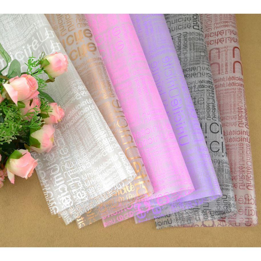 60*60cm English Design Tissue Paper Flower Clothing Gift Packing Craft Wrapping Paper (641L)