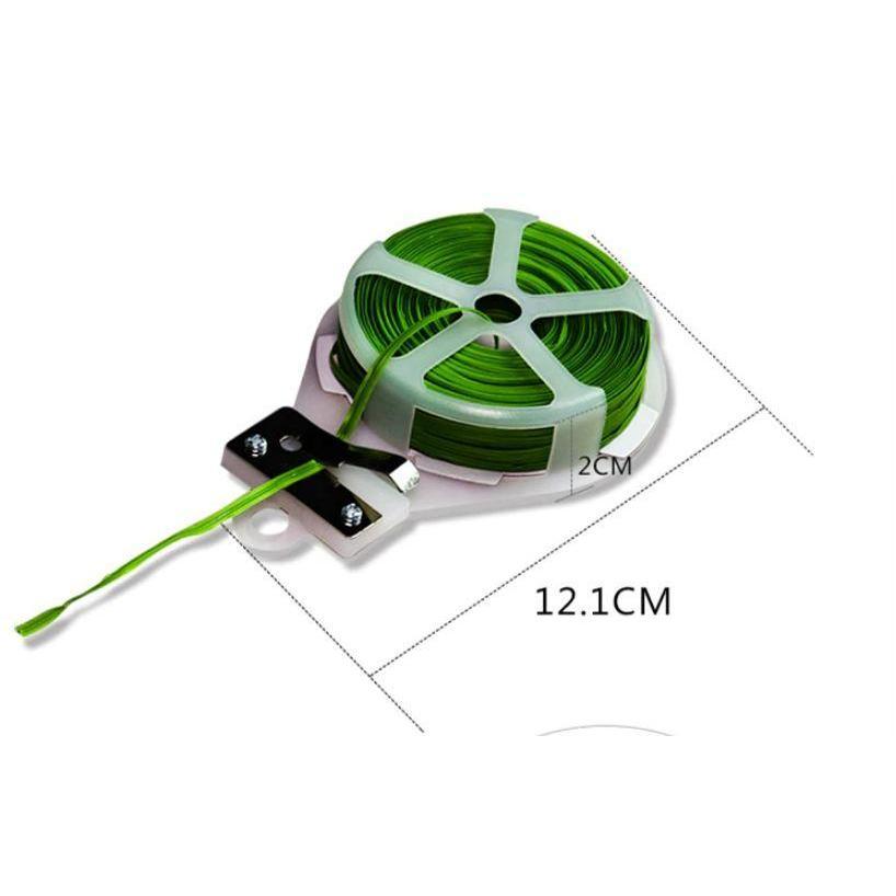 30M Reusable tie wrap Plastic Shell Twist Ties With Cutter cable organizer wire winder garden plant (867L) - Image 2
