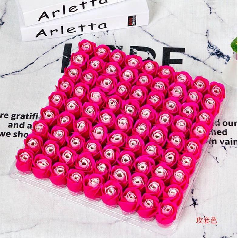 81 Pieces Rose Soap Flower Head Three-layer No Base Rose Soap Flower Head Eternal Flower Simulation Rose (494L) - Image 19