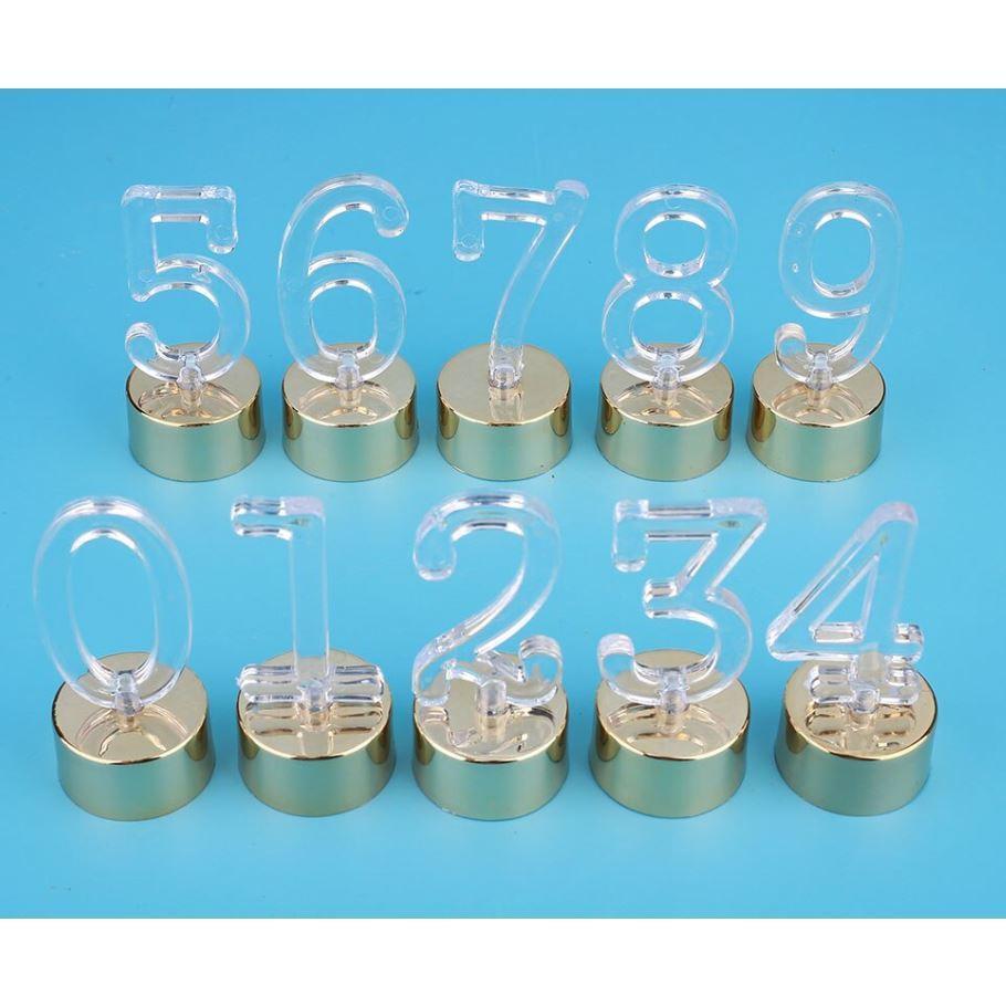Candle Birthday LED Candle 0-9 Number Light Decorative Letters Automatic Change Lamp Flamless Holiday Birthday(486L) - Image 9