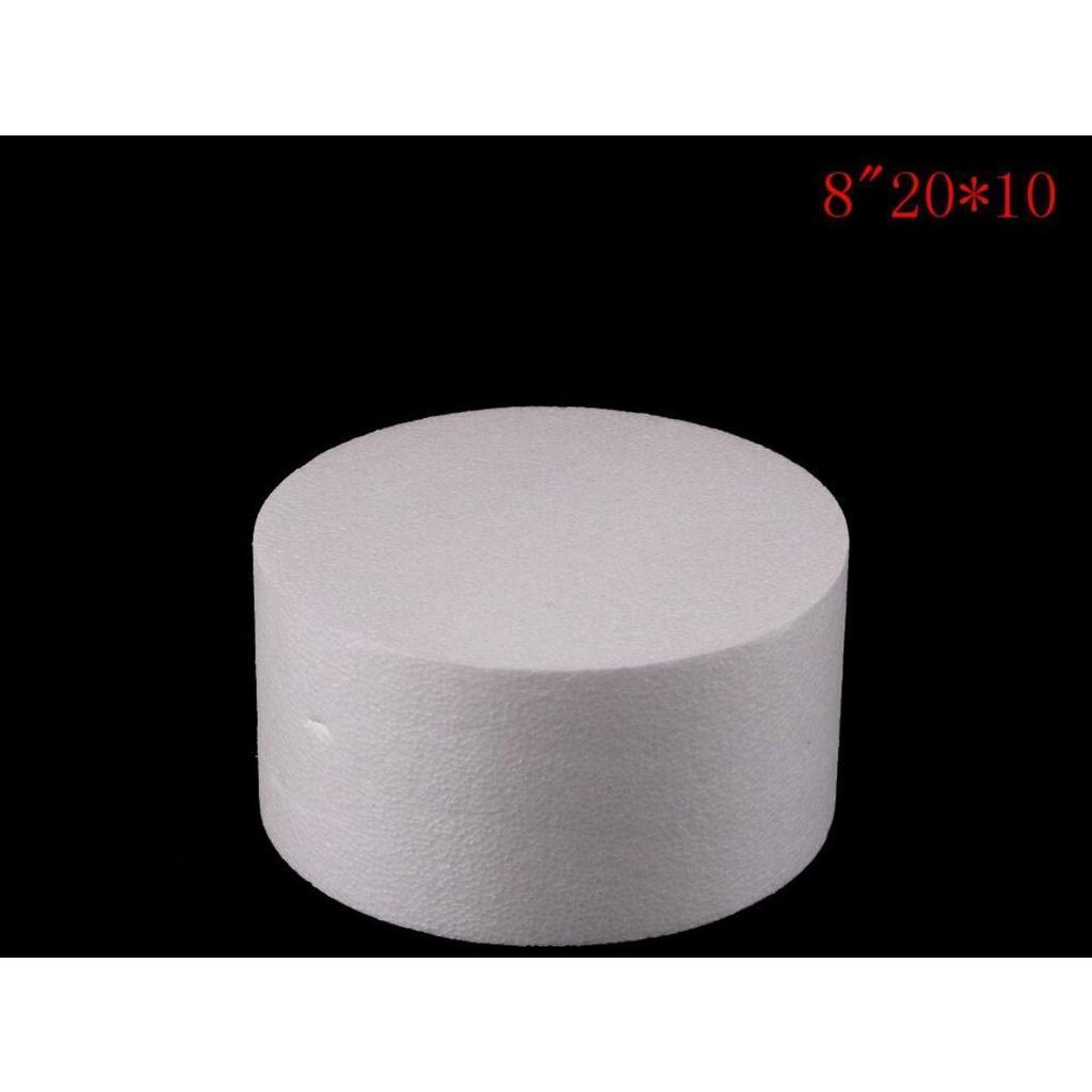6inch 8inch Round Styrofoam Foam Cake Dummy Sugarcraft Flower Decor Patrice Model(1073L) - Image 4