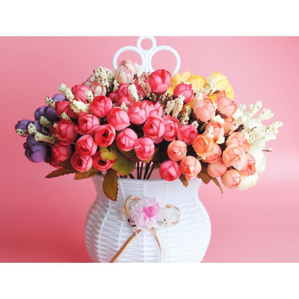 Silk Small artificial Rose Daisy Camellia flowers party home decor wedding decoration accessories(652L)