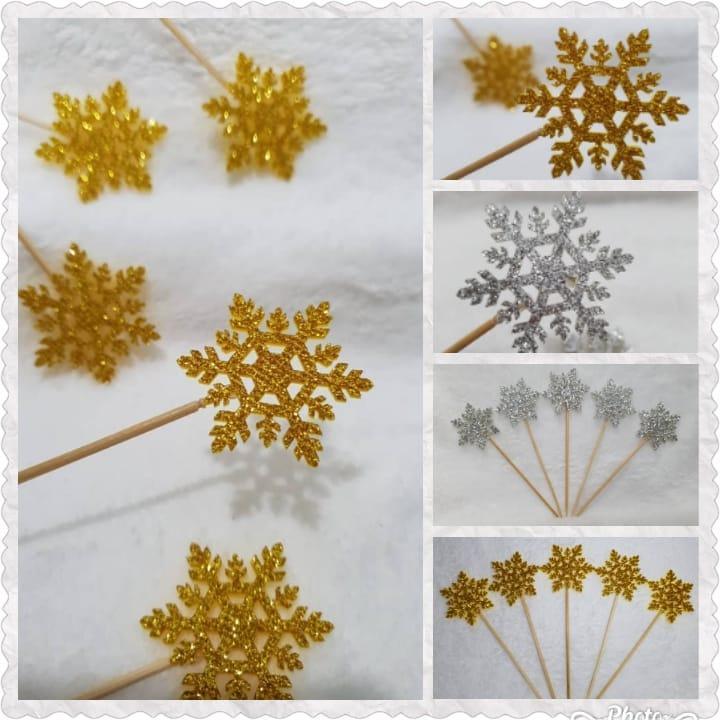 5Pcs Christmas Tree Decoration Wedding Winter Decoration Frozen Party Supply Crystal Snowflake Ornament(1469L)