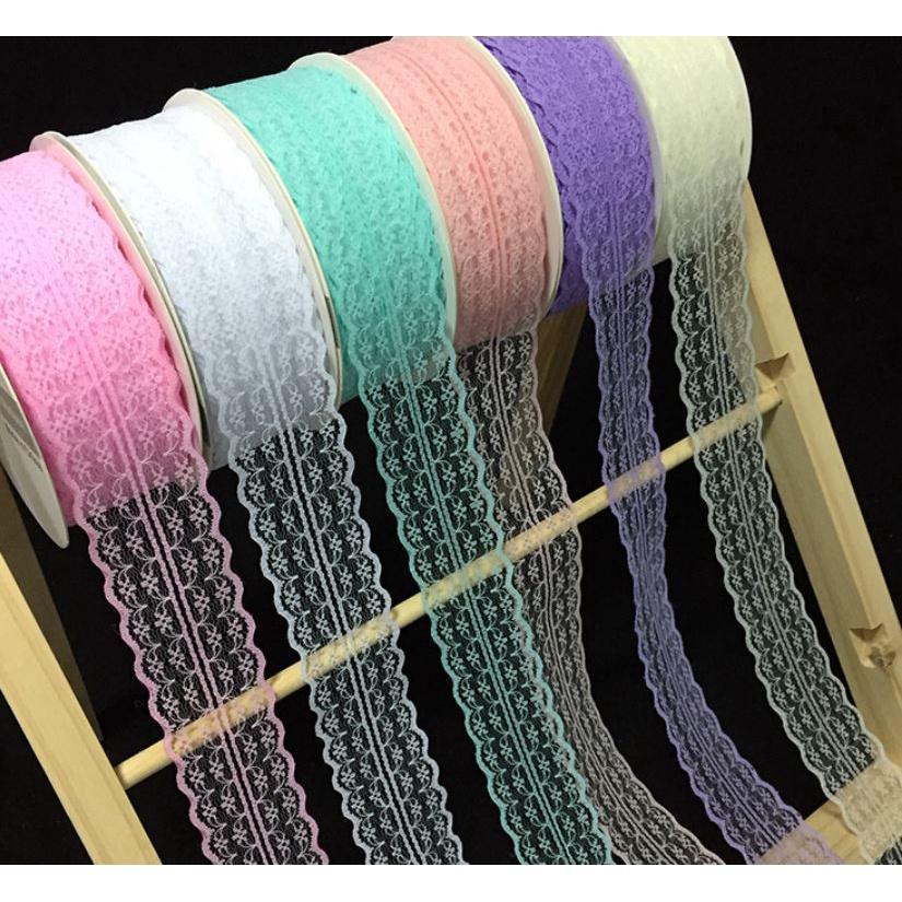 1y 4.5cm Lace Ribbon Lace Trim Fabric Rustic Wedding Decoration Handcrafted Embroidered Sewing Clothes Dress(1887L)