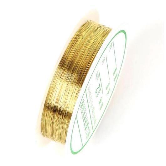 1 Roll (0.2/0.3/0.4/0.6/0.8mm) Alloy Wire Gold Copper Silver Color DIY Craft Beads Cord Copper Wires Beading Wire(1512L) - Image 9