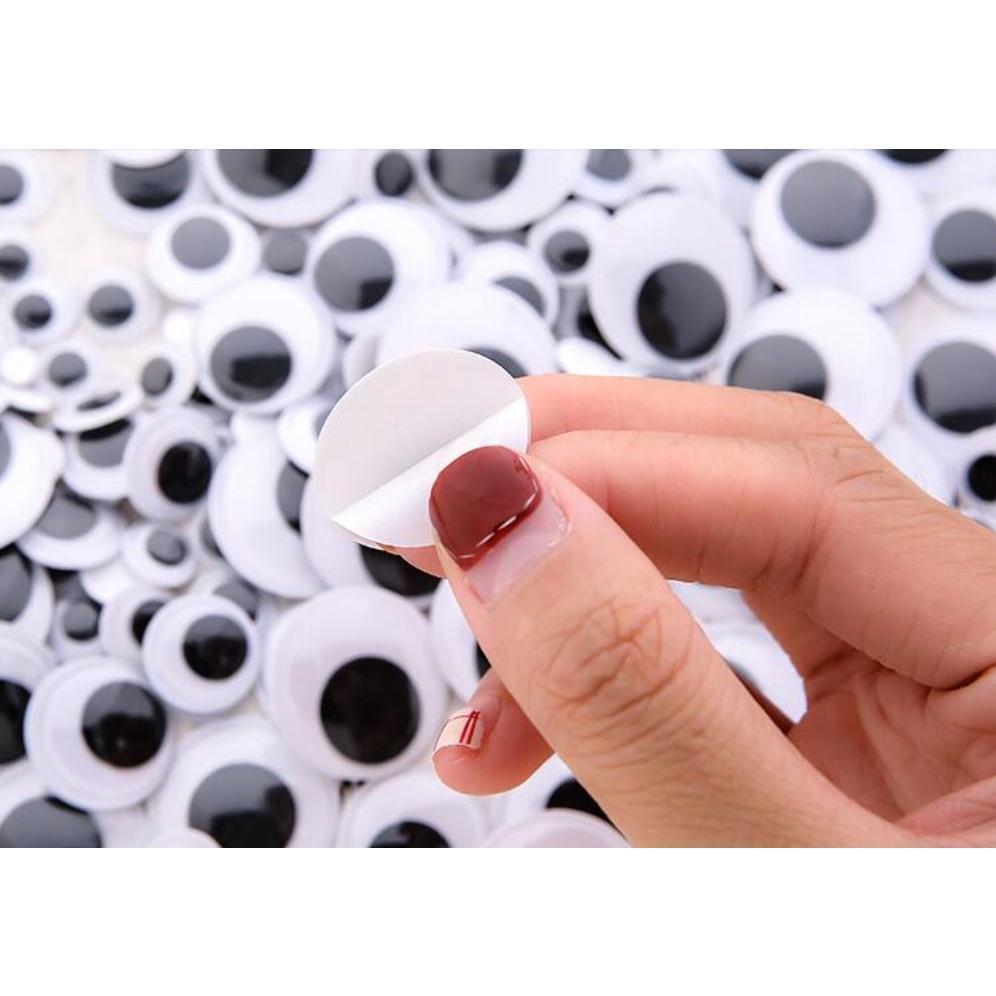 4~35mm Total Mixed Googly Eyes Self-adhesive DIY Scrapbooking for Teddy Bear 黑白活动眼睛 (846L) - Image 7