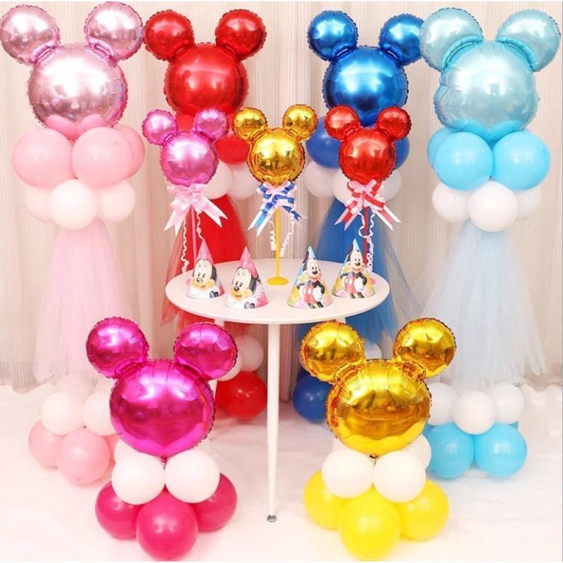 63cm x 57cm Mickey Minnie Head Foil Balloon Birthday Party Decoration Inflatable Cartoon Mitch Balloon (292L)