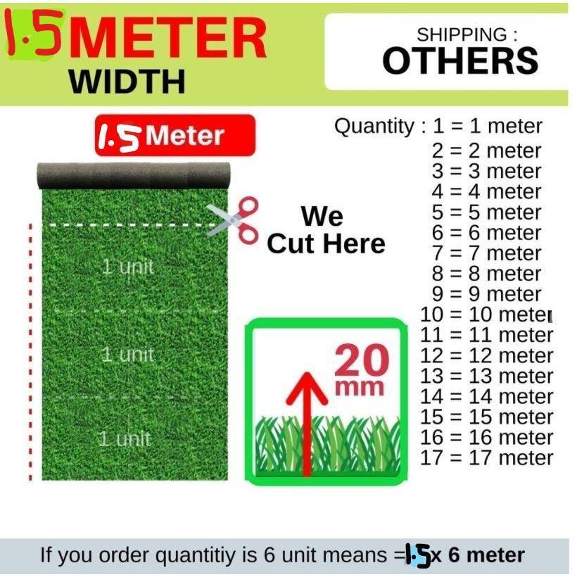 20mm Super Dense Artificial Turf Grass Mat Fake Synthetic Golf Garden Mat Starter Lawn Seed Landscape (1274L) - Image 9