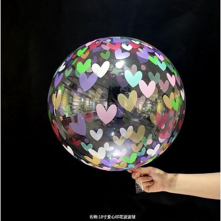 18inch Transparent Bobo Bubble Balloons Multi Clear Confetti Balloon Wedding Birthday Party Decorations (1447L) - Image 4