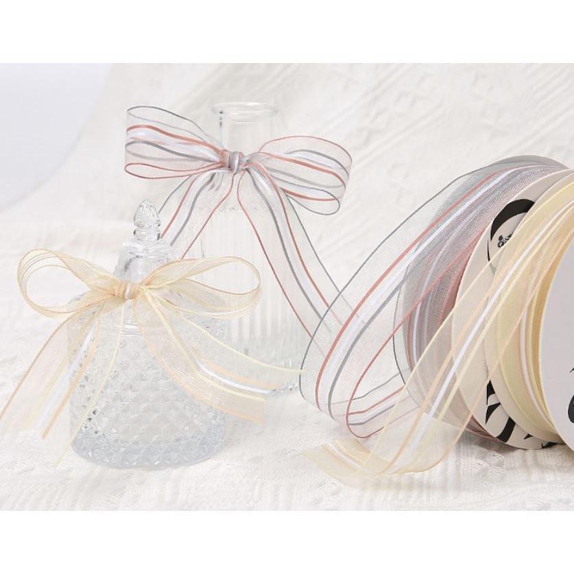 2.5cm 20yard Ribbon 520 Valentine's Day Gift Flower Ribbon Three Quotes Love Letter High-end Yarn Ribbon Flower(1856L) - Image 6