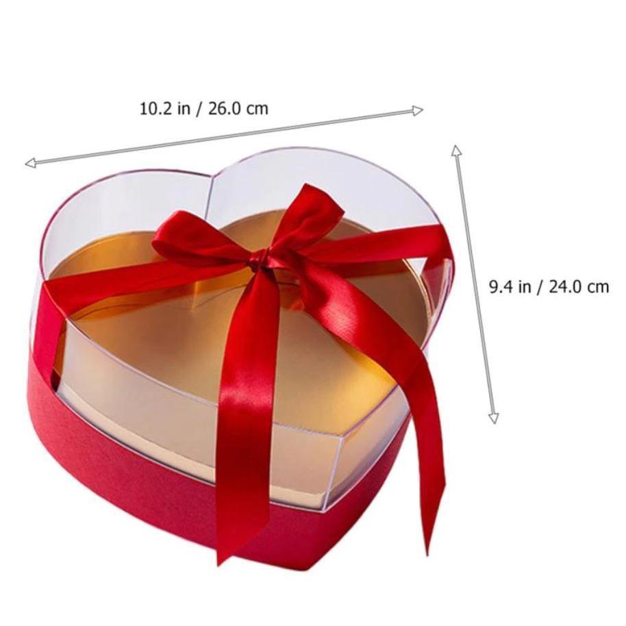 Flower Gift Box Valentine Gift Packaging Box Heart Shaped Flower Box Valentine's Day Fresh Flower Wrapping Box(1860L) - Image 4