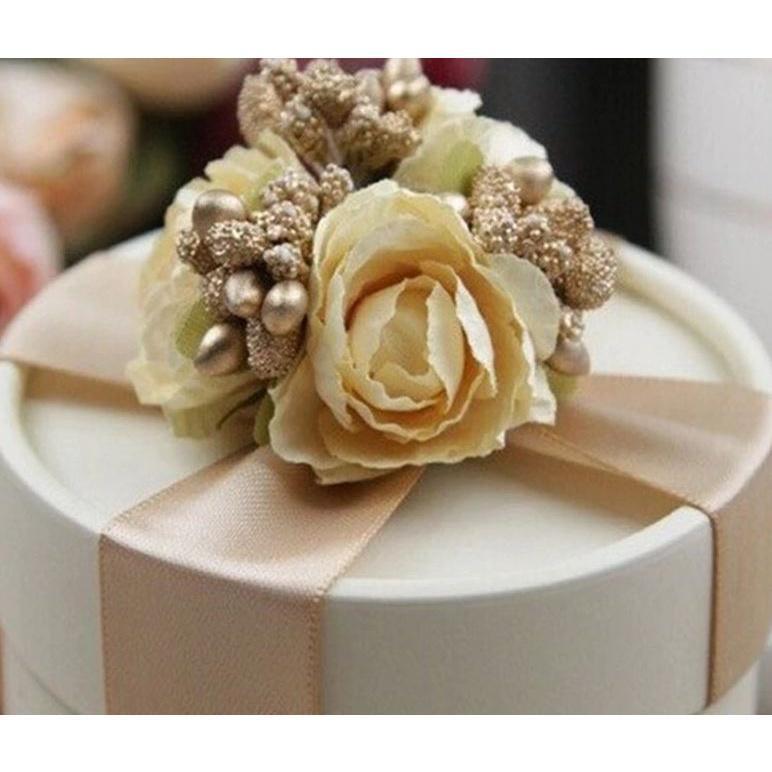 10Pcs Mini Stamen flower Artificial Flowers Craft Fake Flowers For Wedding Bouquet Party Scrapbooking Decor (1903L) - Image 3