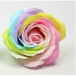 Large 8cm Colorful Soap Rose Flower Heads Rainbow Luminous Eternal Flower Head Creative DIY Flower Bouquet (1640L) - Image 3