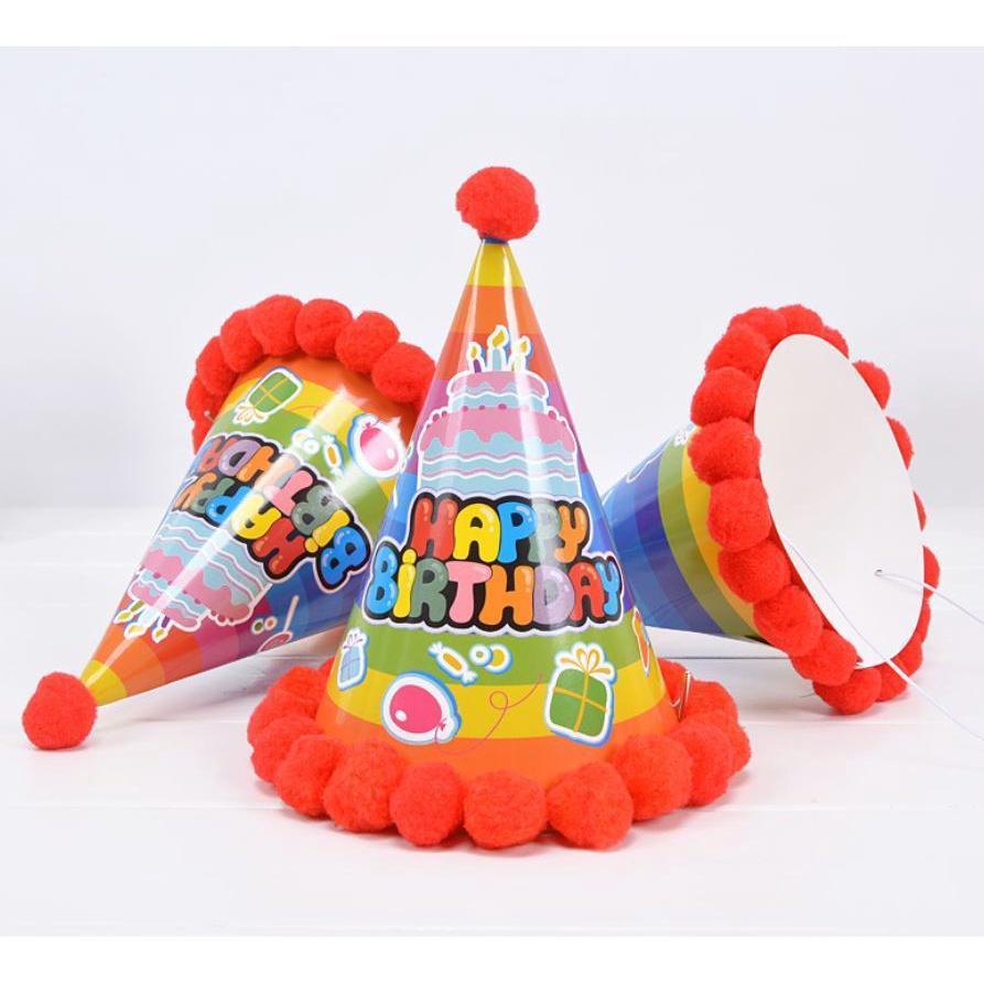 New 1pcs baby kid rainbow birthday party hat child crown decoration paper cap cartoon pattern festival colorful(749L) - Image 5