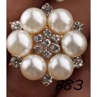22mm~ 25mm Rhinestone Jewelry Buckle Rhinestone Pearl Hair Accessories, Jewelry Headwear Material DIY - Image 12