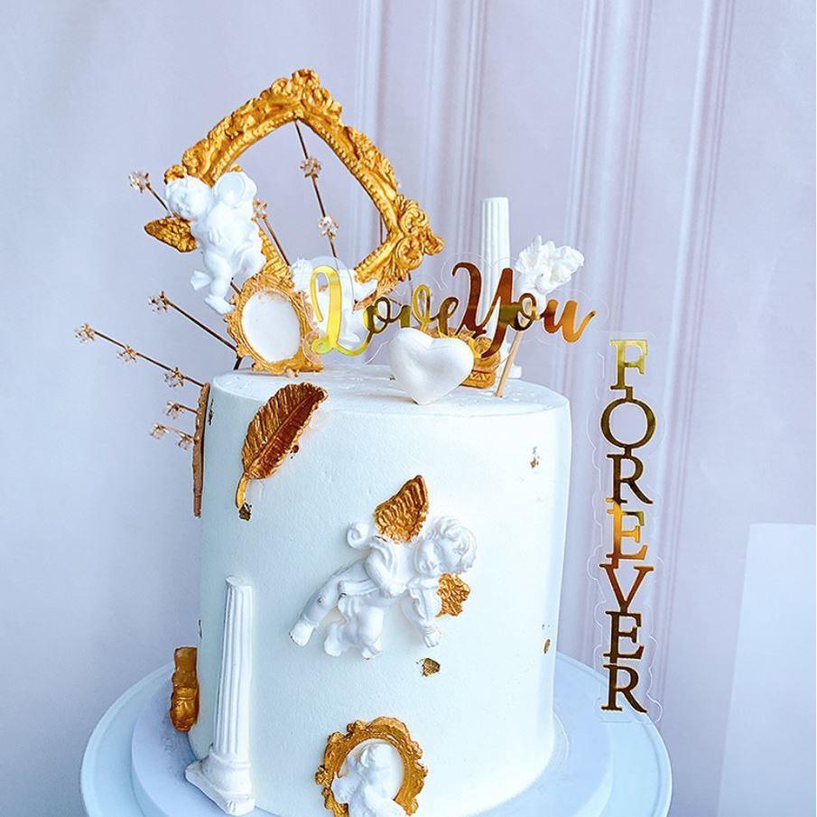 Happy Birthday Anniversaries Acrylic Cake Topper Cake Toppers Birthday Cakes Party Wedding(994L) - Image 4