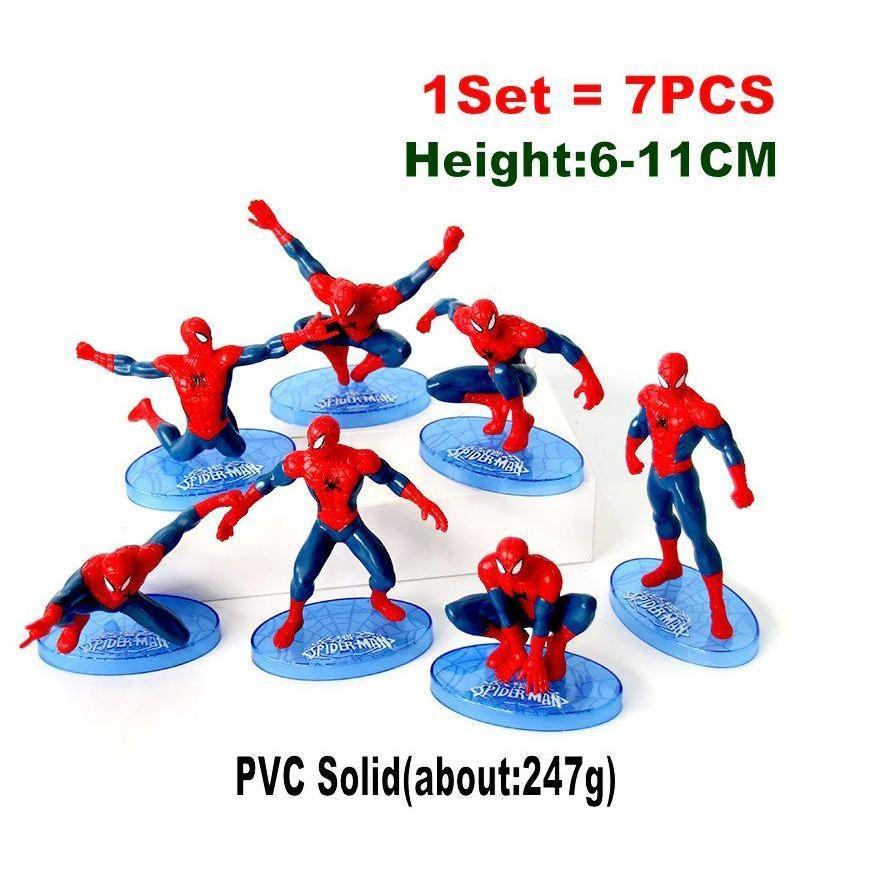 New Superhero Cake Topper Spider man PVC Doll Toy For Kids Boy Birthday Gift Spider man Toys (785L) - Image 3